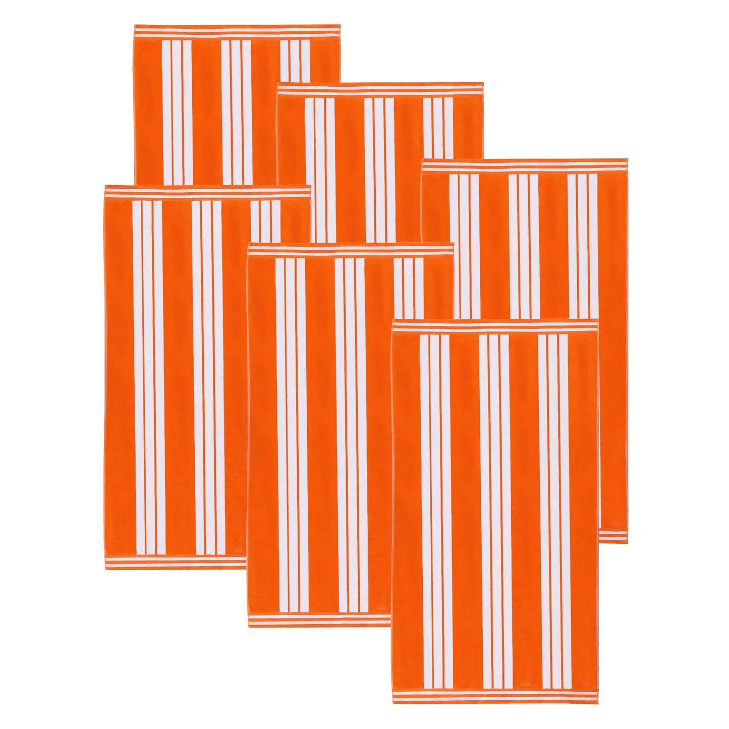 Cabana Stripe Oversized Cotton Beach Towel Set Of 2,4,6