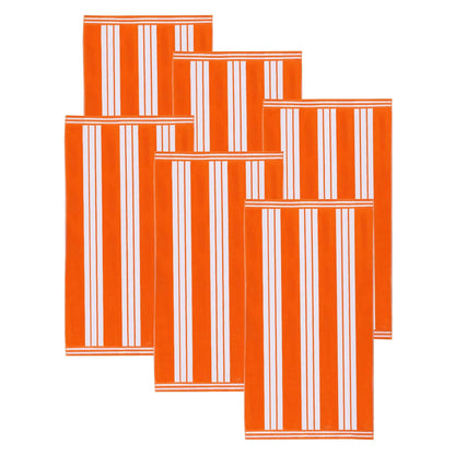Cabana Stripe Oversized Cotton Beach Towel Set Of 2,4,6
