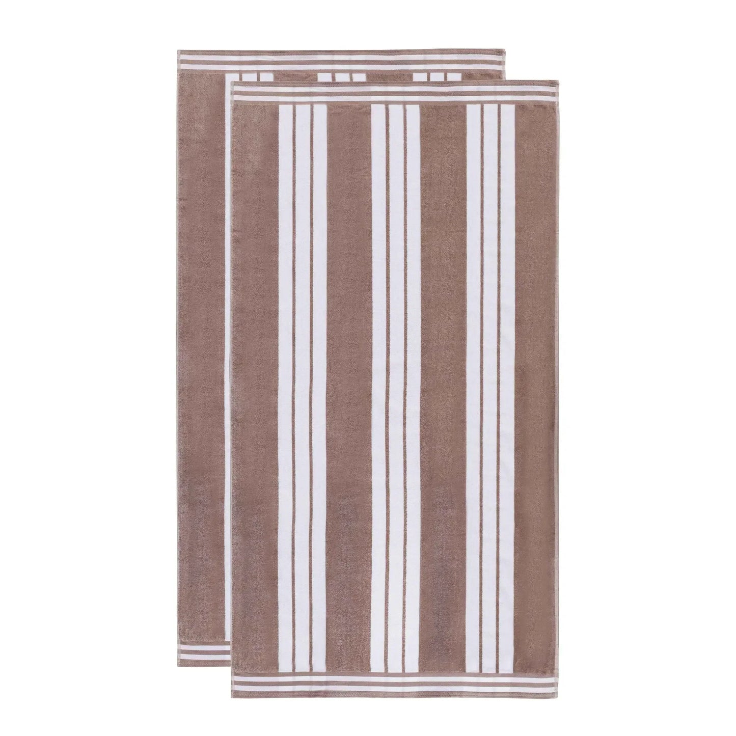 Cabana Stripe Oversized Cotton Beach Towel Set Of 2,4,6