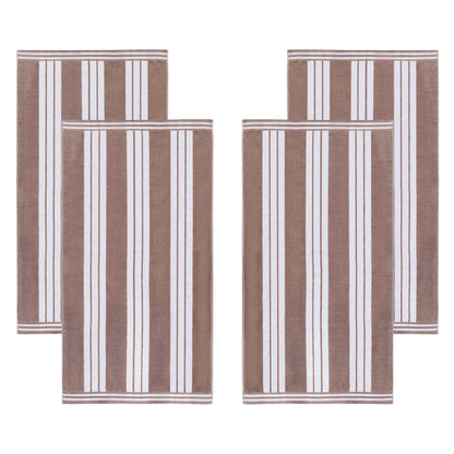 Cabana Stripe Oversized Cotton Beach Towel Set Of 2,4,6