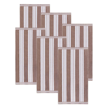 Cabana Stripe Oversized Cotton Beach Towel Set Of 2,4,6