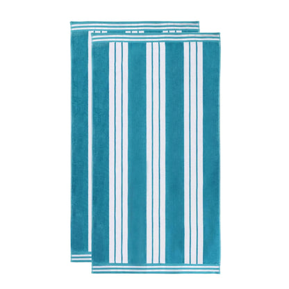Cabana Stripe Oversized Cotton Beach Towel Set Of 2,4,6
