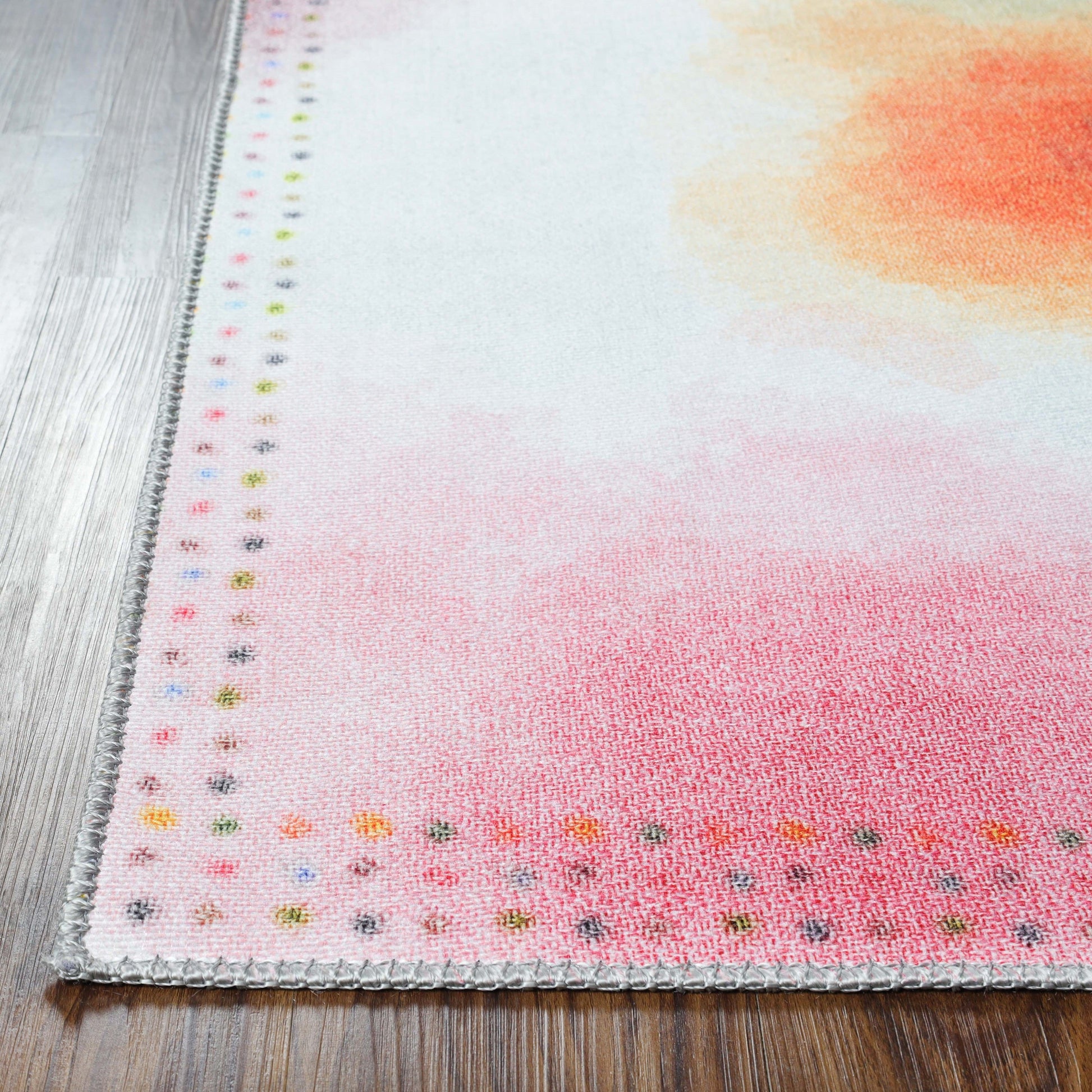 Superior Blossom Abstract Flatweave Indoor Area Rug - Rose Pink