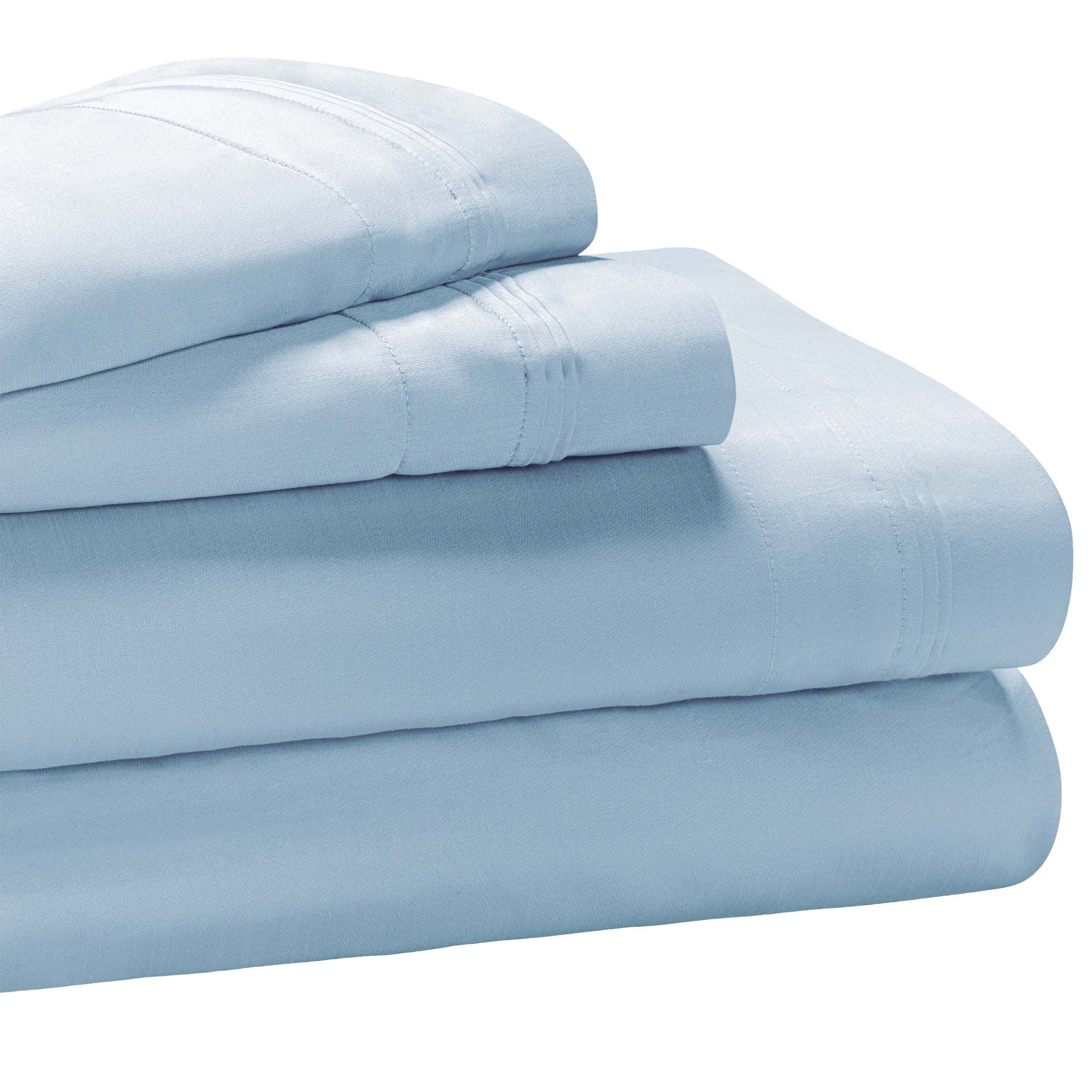 Egyptian Cotton 650 Thread Count Eco-Friendly Solid Sheet Set - BabyBlue