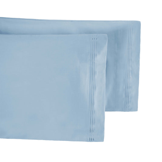 Premium 650 Thread Count Egyptian Cotton Solid Pillowcase Set - BabyBlue