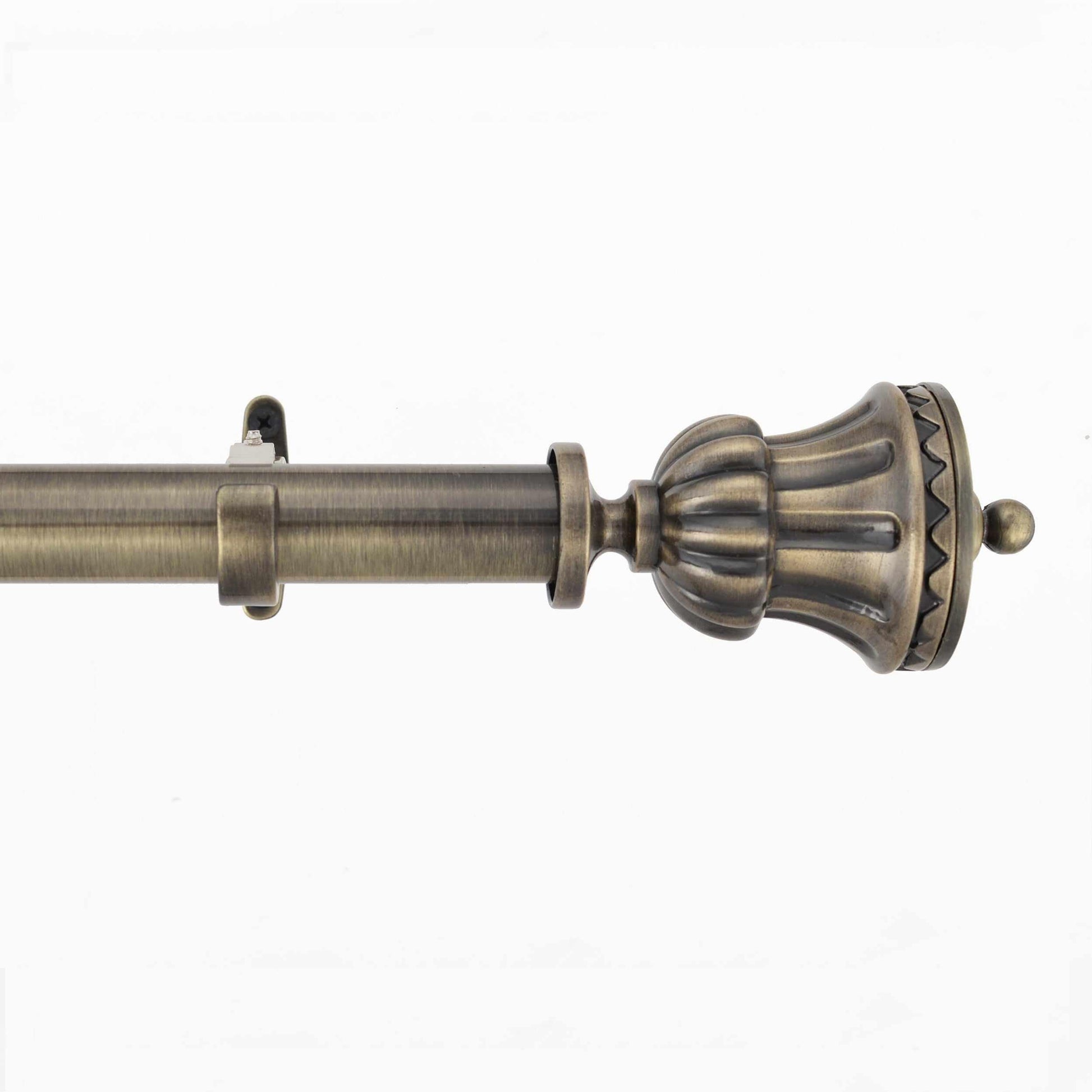  Bailey Adjustable Stainless Steel and Aluminum Curtain Rod - Antique Brass