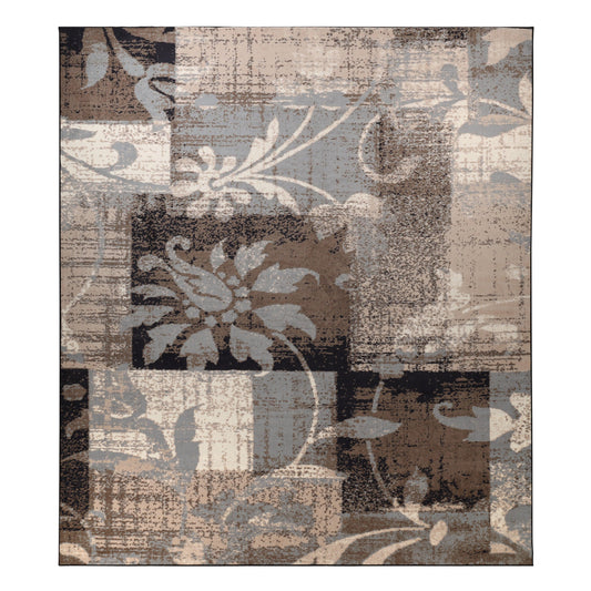 Pastiche Contemporary Floral Patchwork Indoor Area Rug or Runner