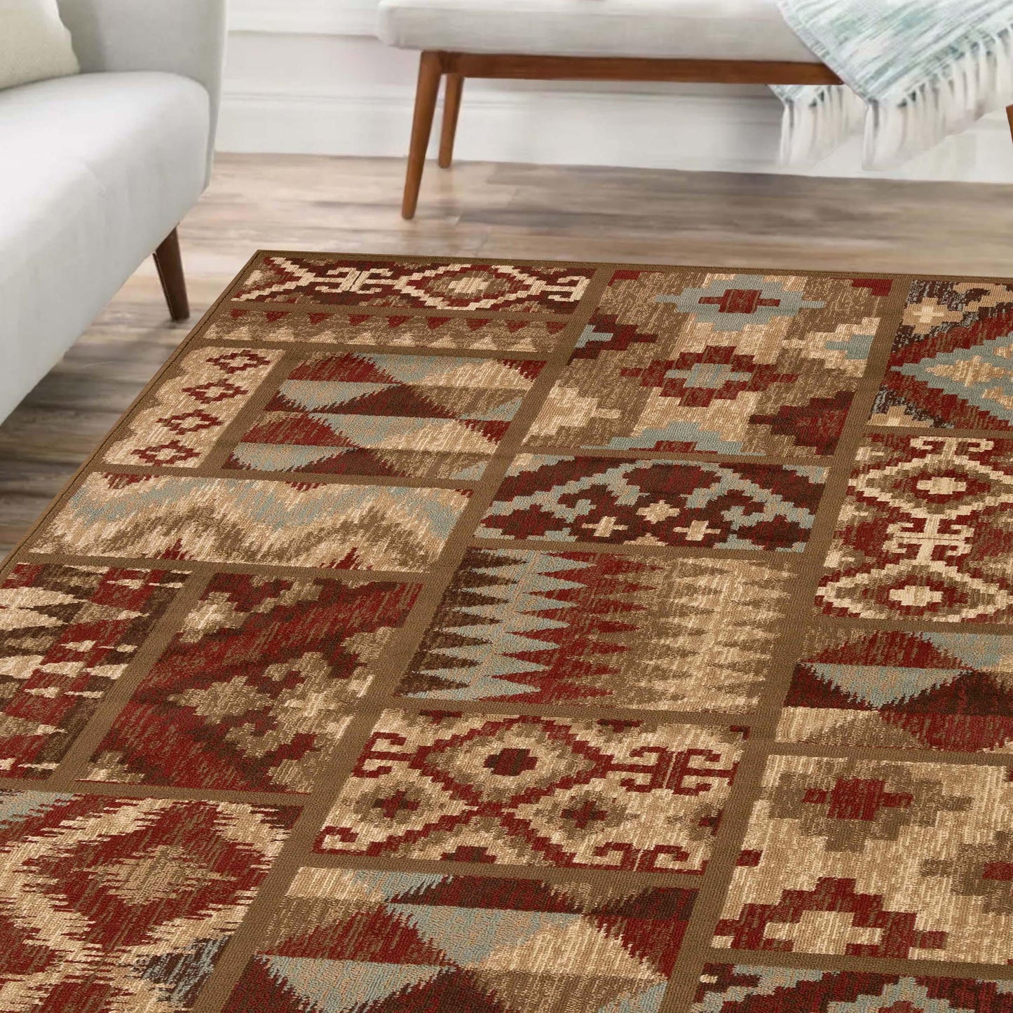  Berlin Aztec Geometric Southwestern Indoor Area Rug or Runner Rug