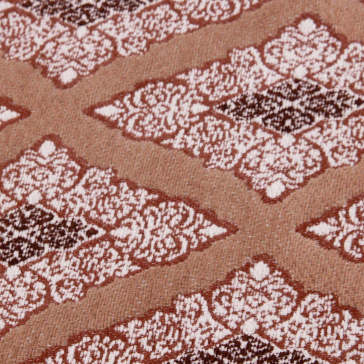 Superior Birmingham Diamond Medallion Handwoven Cotton Chenille Area Rug - Brown