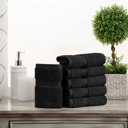 Madison Egyptian Cotton Pile Plush Heavyweight Face Towel Set of 6
