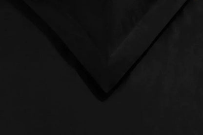 Egyptian Cotton 700 Thread Count Duvet Cover Bedding Set - Black