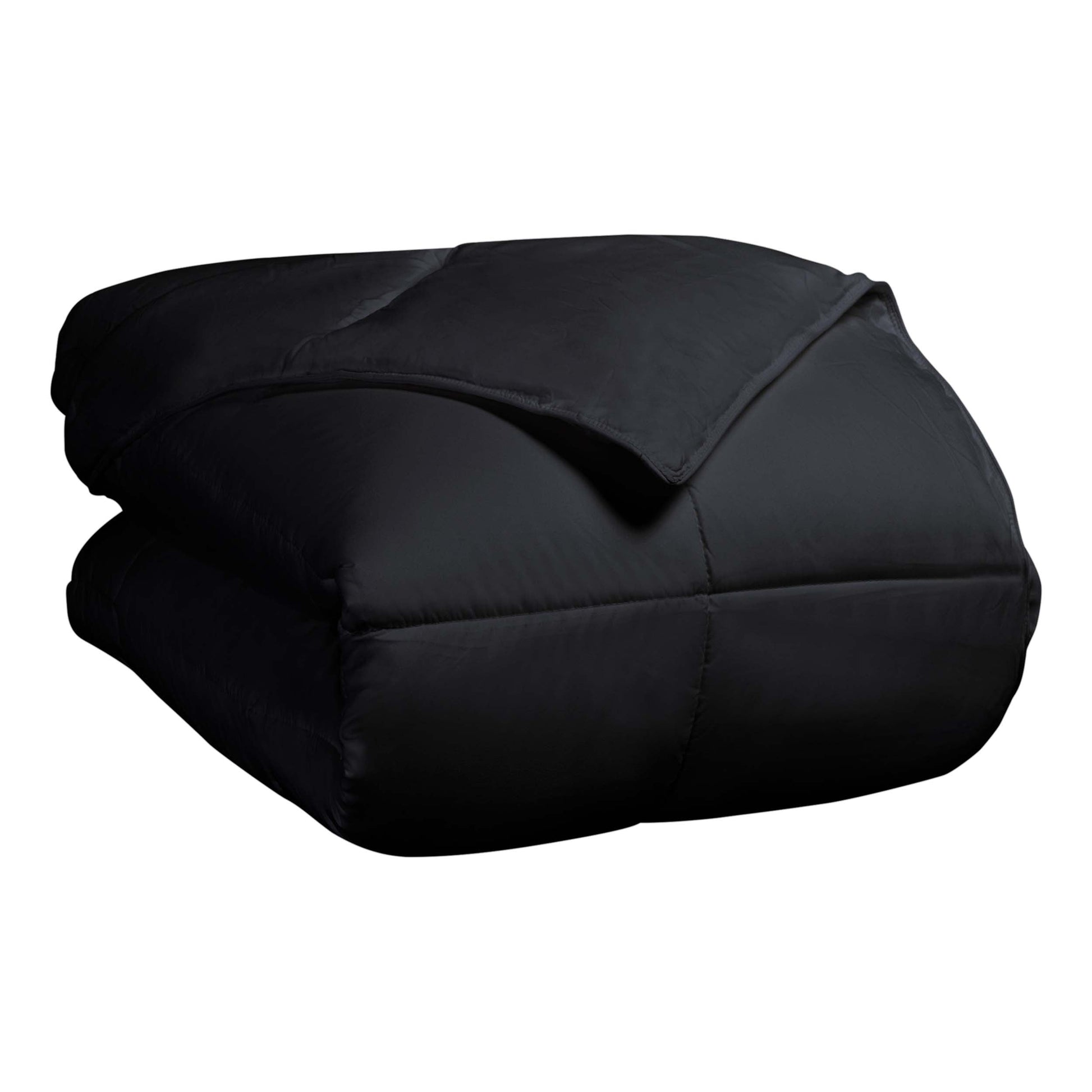 Classic All-Season Reversible Down Alternative Comforter - Black