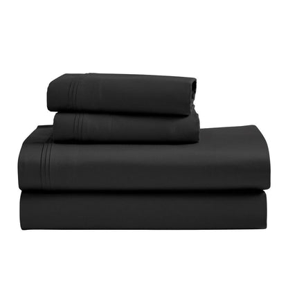 Egyptian Cotton 1500 Thread Count Eco Friendly Solid Sheet Set - Black