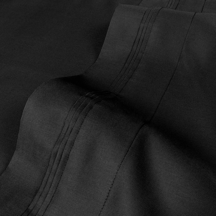 Egyptian Cotton 700 Thread Count Eco Friendly Solid Sheet Set - Black