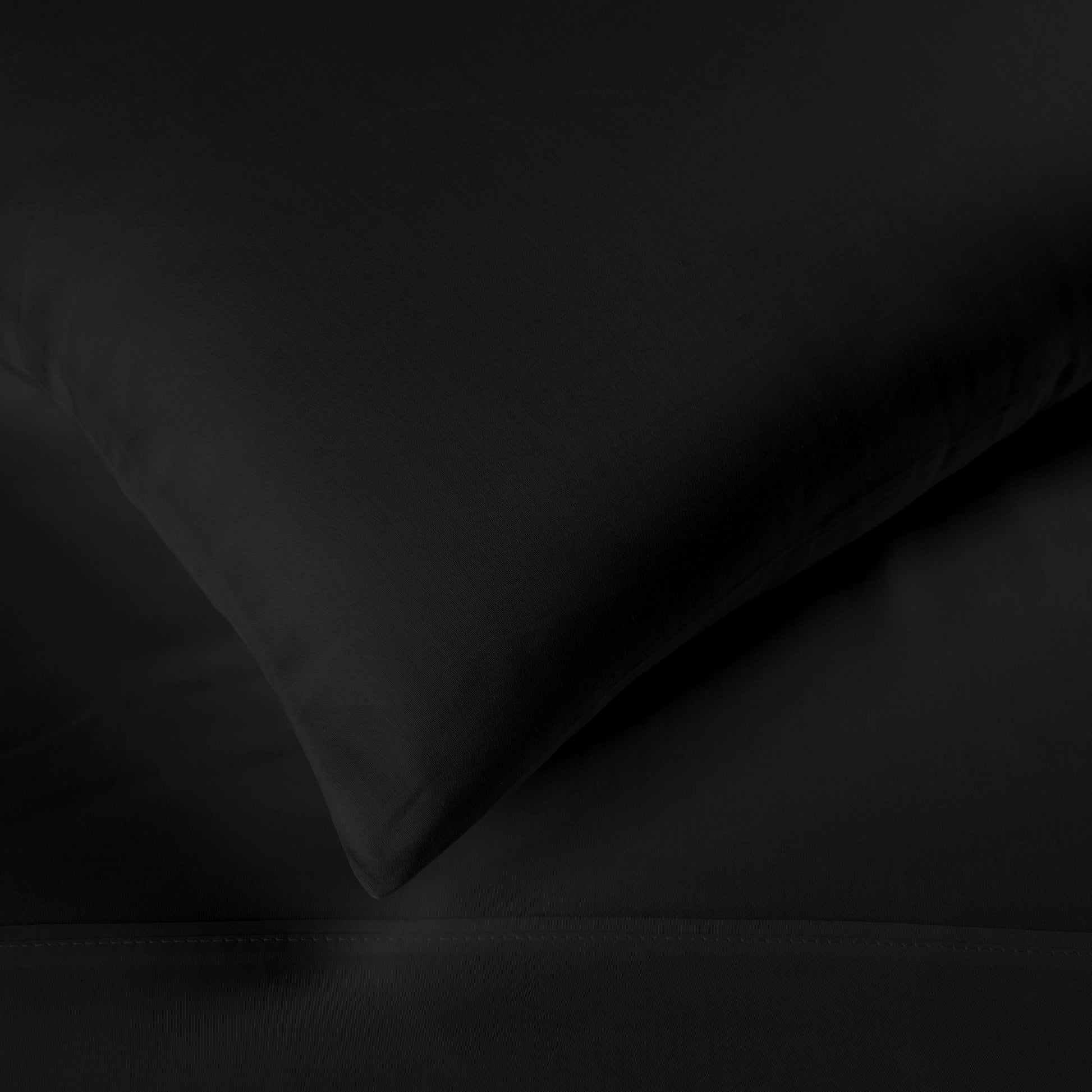 Egyptian Cotton 300 Thread Count Solid Deep Pocket Sheet Set - Black