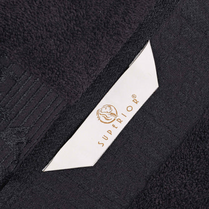 Wisteria Cotton Medium Weight Floral Jacquard Border 6 Piece Towel Set