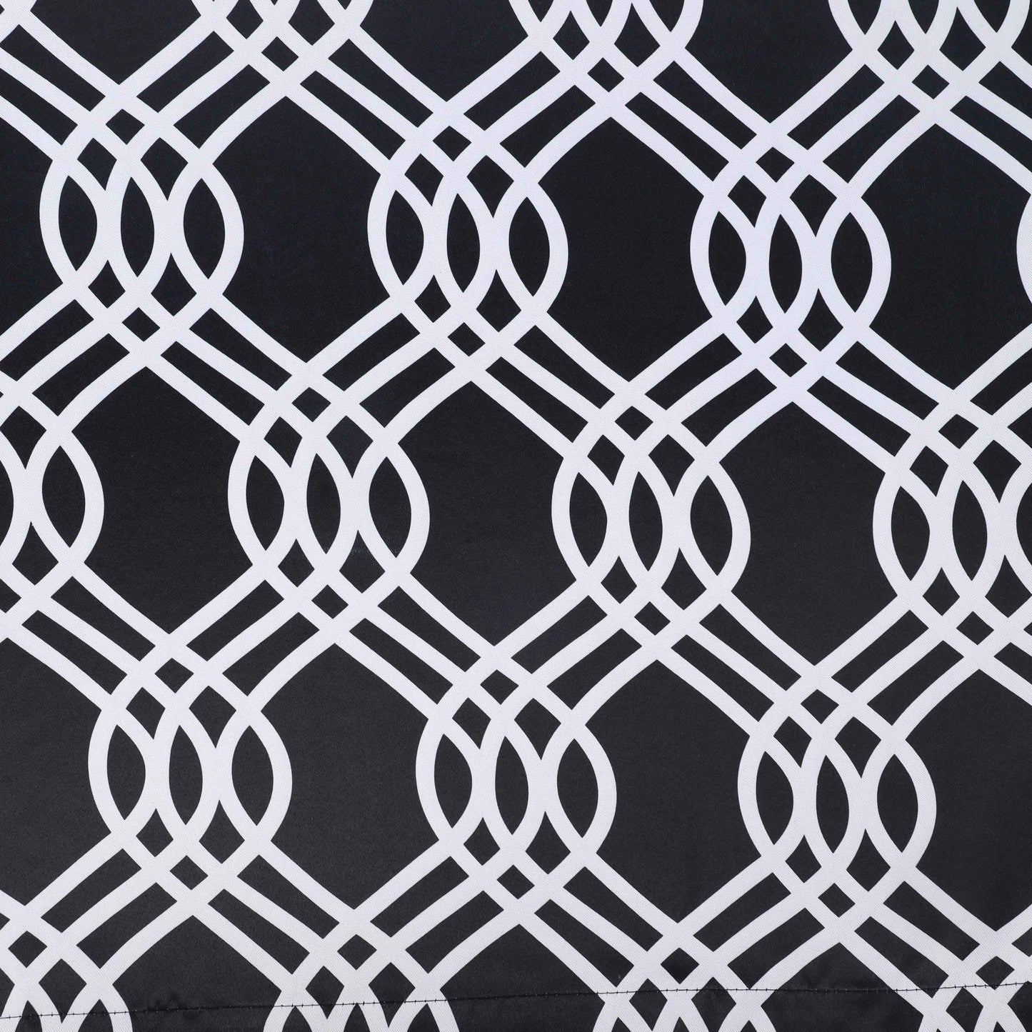 Ribbon Trellis Washable Room Darkening Blackout Curtains, Set of 2