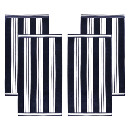 Striped Extra Large Oversized Absorbent Quick Dry Cotton Beach Towel