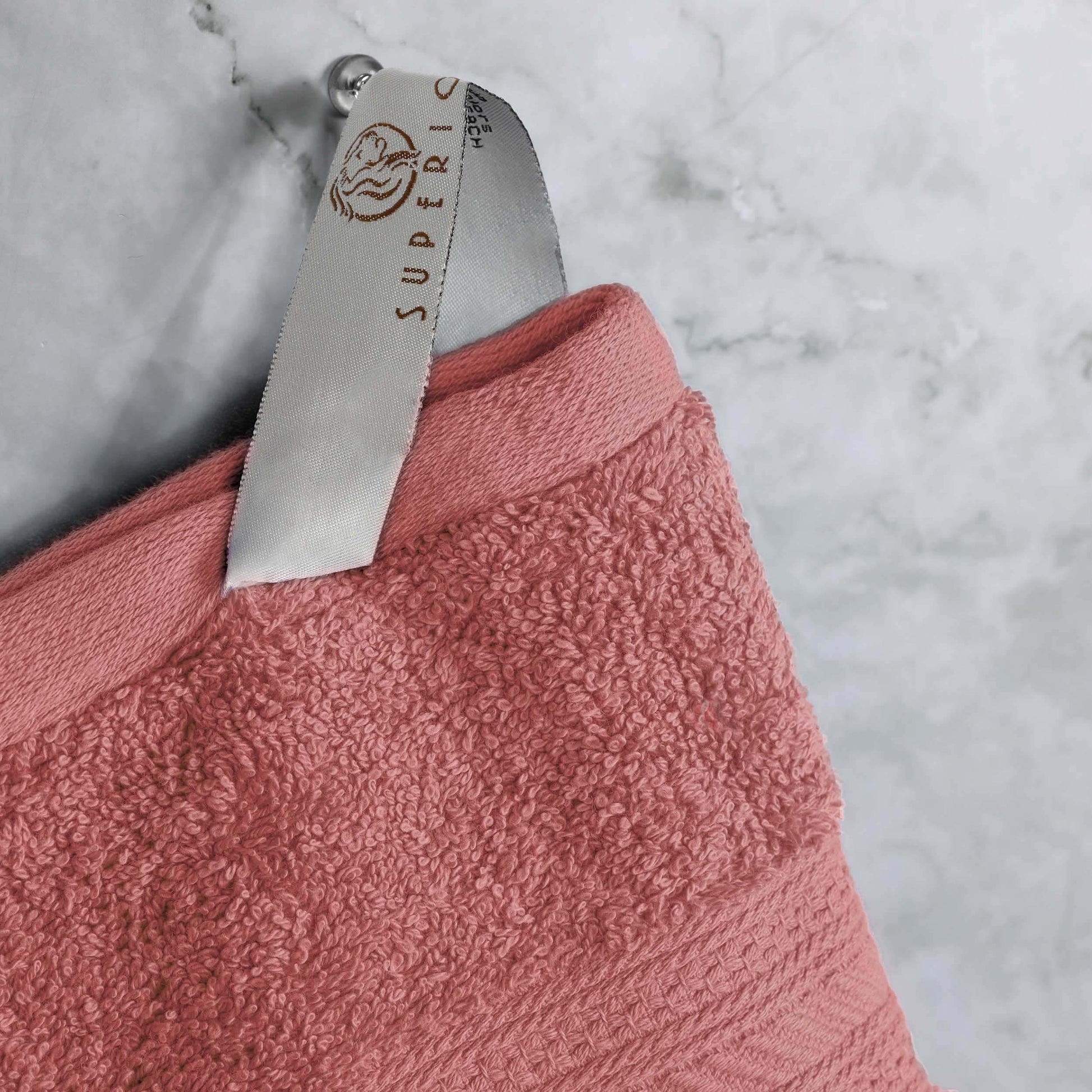 Cotton Heavyweight Absorbent Plush 6 Piece Towel Set - Blush