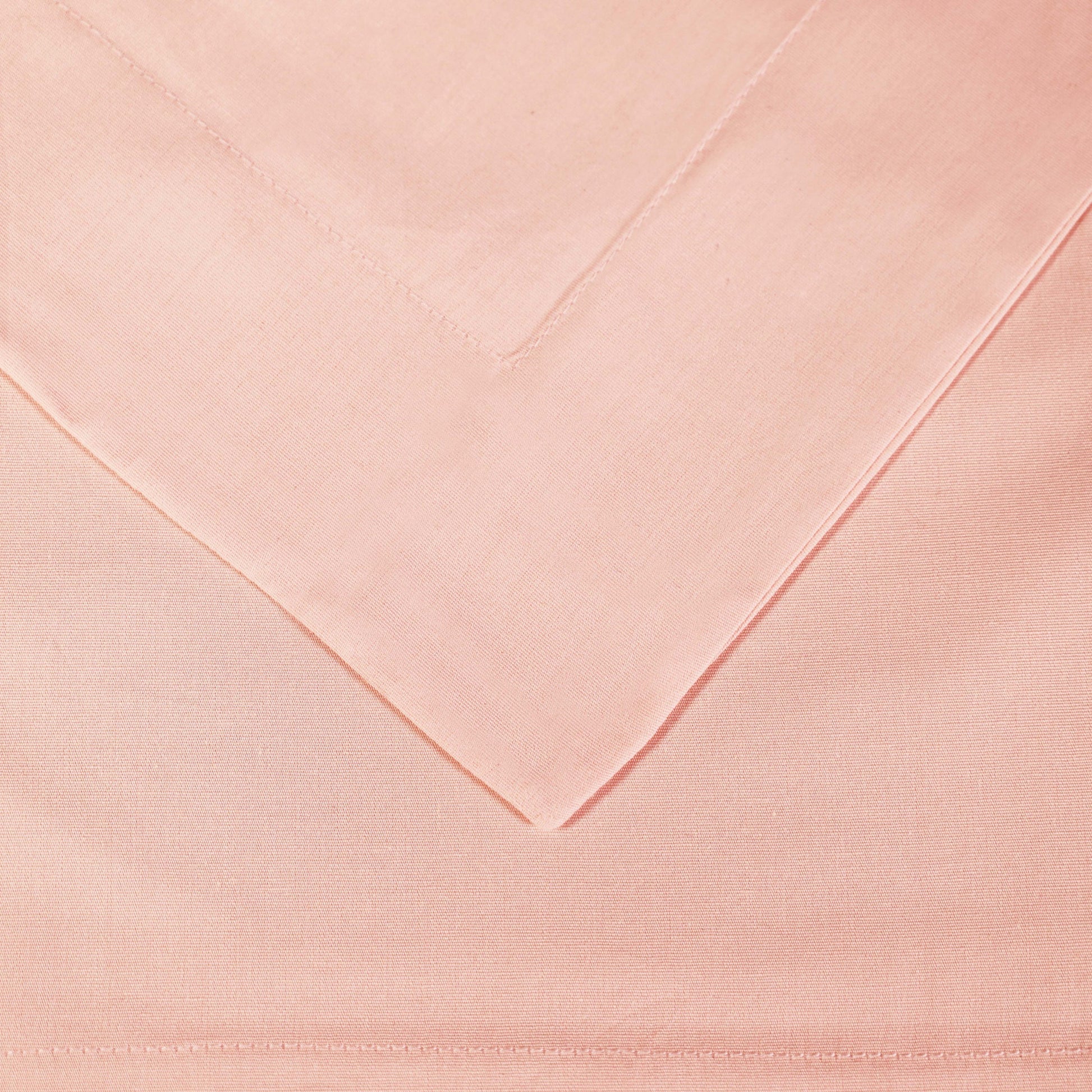 Cotton Percale Modern Traditional Duvet Cover Set - Blush