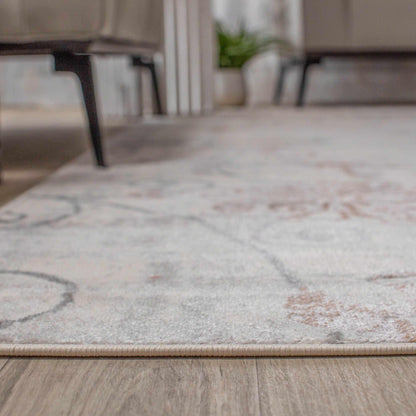 Superior Briony Modern Floral Area Rug - Hazelnut