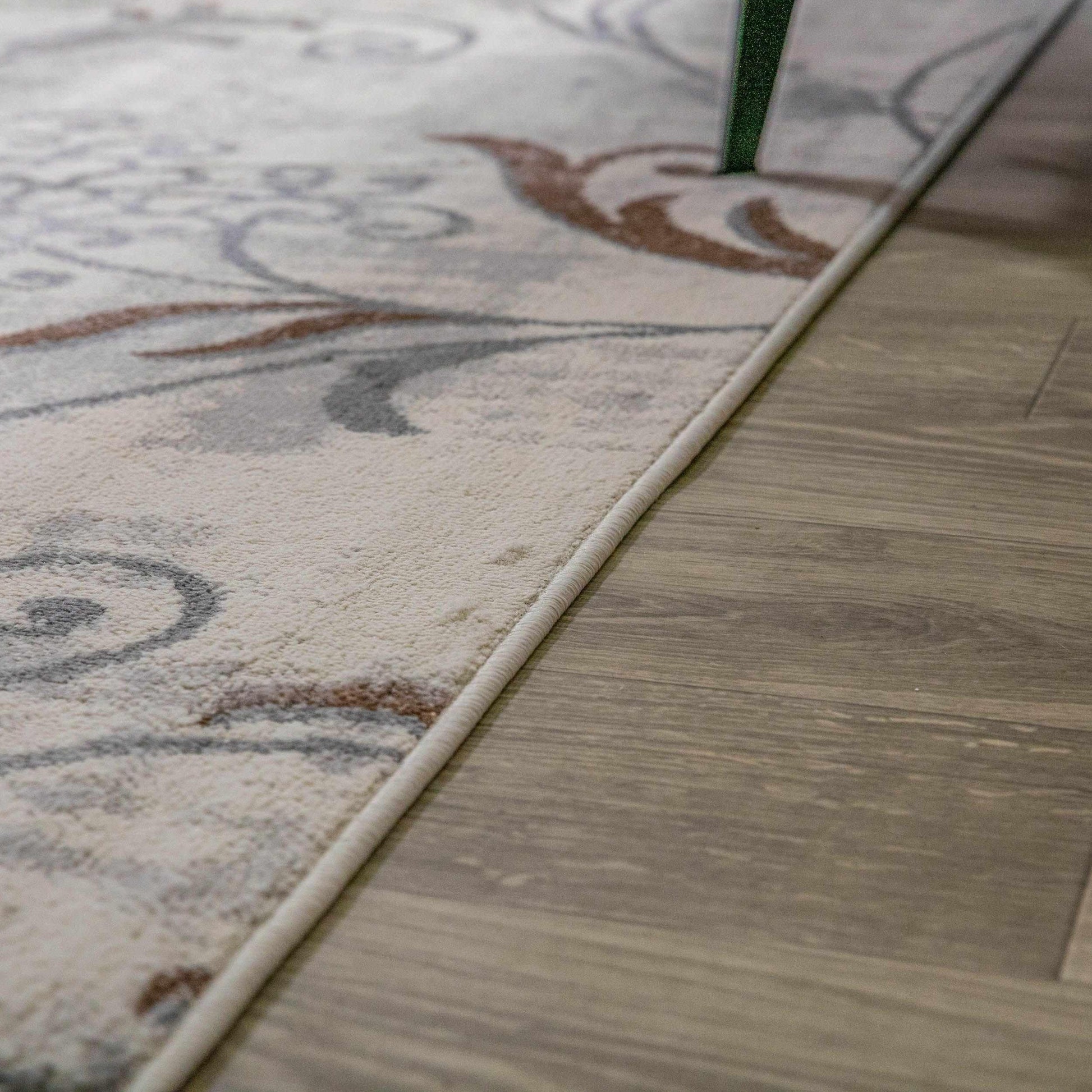 Superior Briony Modern Floral Area Rug - Hazelnut