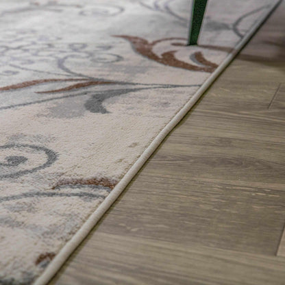 Superior Briony Modern Floral Area Rug - Hazelnut