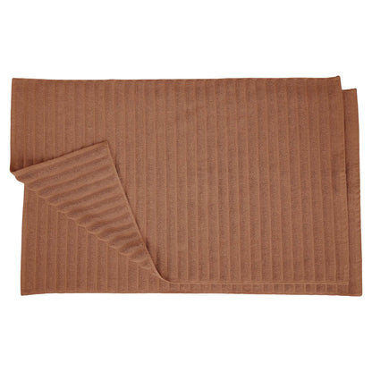 Lined 100% Cotton 1000 GSM 2-Piece Bath Mat Set - Brown