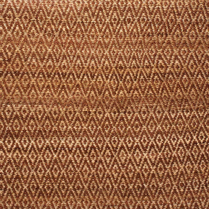 Diamond Hand-Woven Reversible Jute Area Rug - Brown
