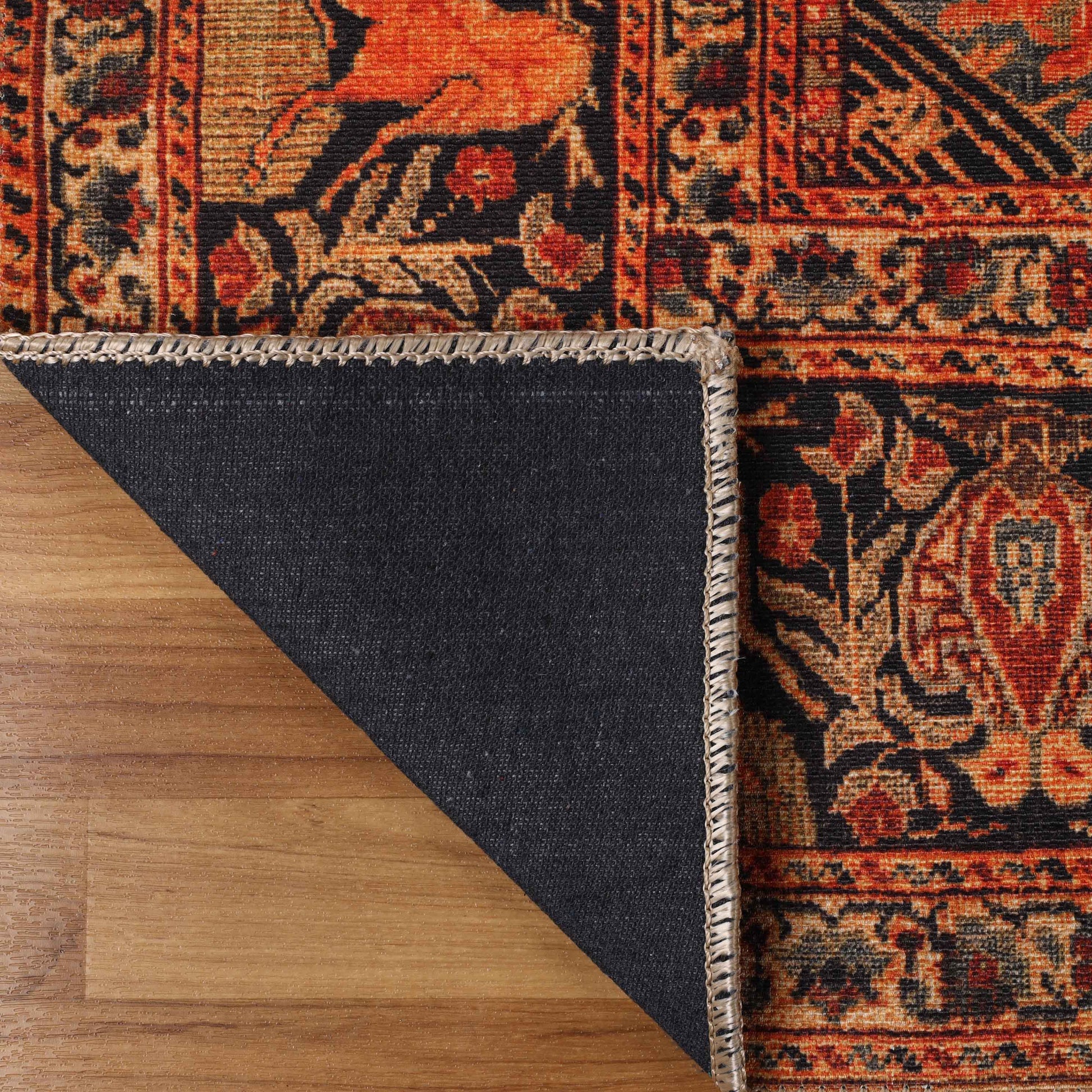 Copley Bohemian Oriental Medallion Wildlife Indoor Area Rug - Brown