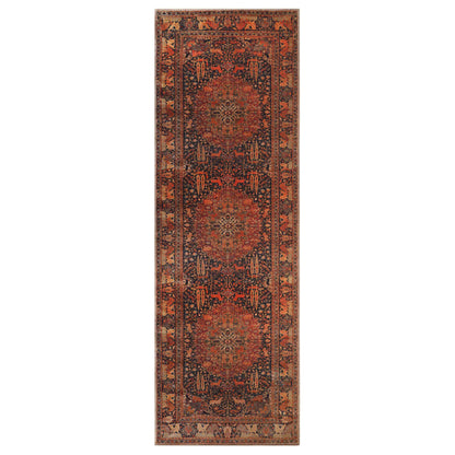 Copley Bohemian Oriental Medallion Wildlife Indoor Area Rug - Brown