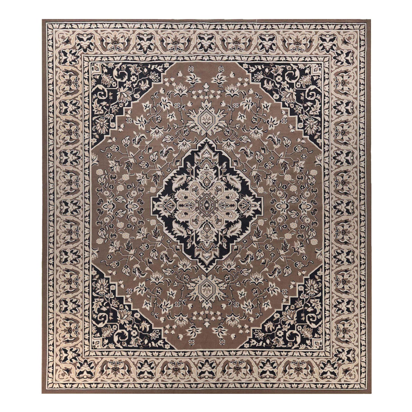 Glendale Traditional Floral Medallion Indoor Area Rug or Runner Rug