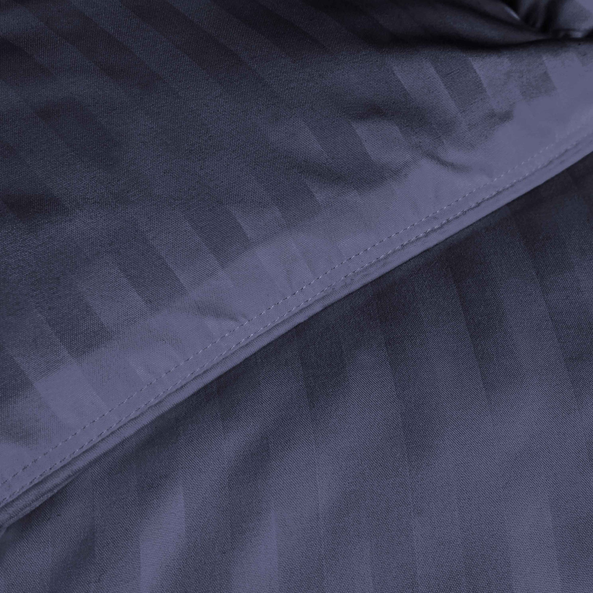 Brushed Microfiber Down Alternative Medium Weight Striped Comforter - Navy Blue