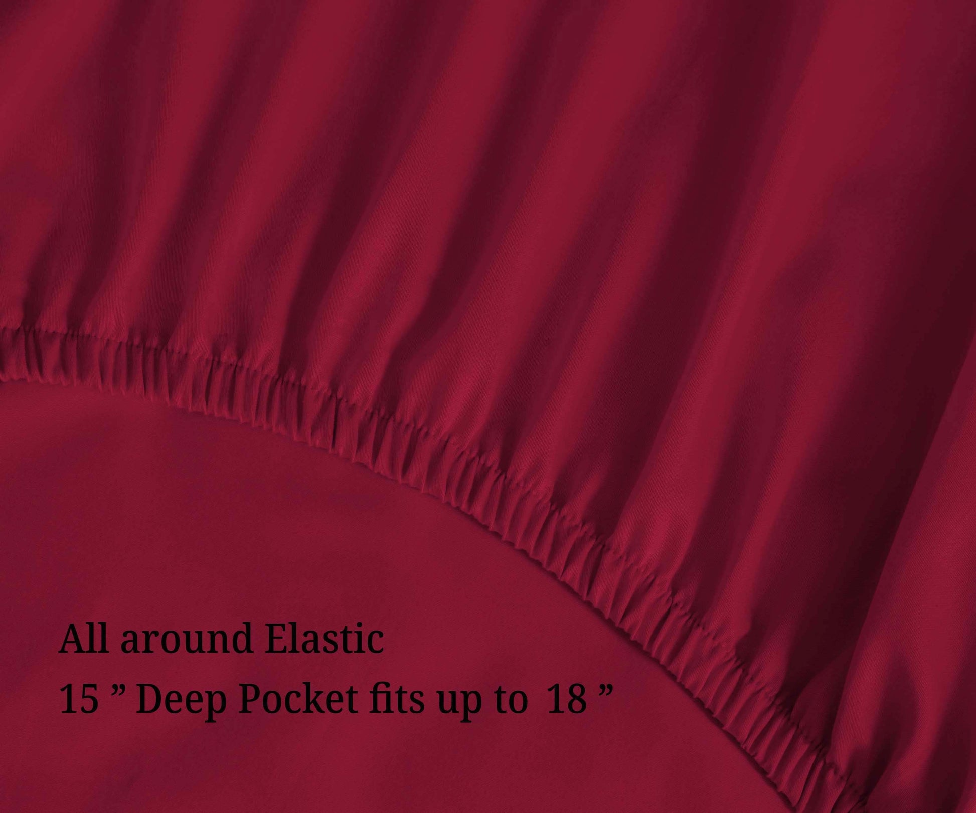 Egyptian Cotton 700 Thread Count Eco Friendly Solid Sheet Set - Burgundy