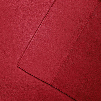 Cotton Flannel 2 Piece Pillowcase Set - Burgundy