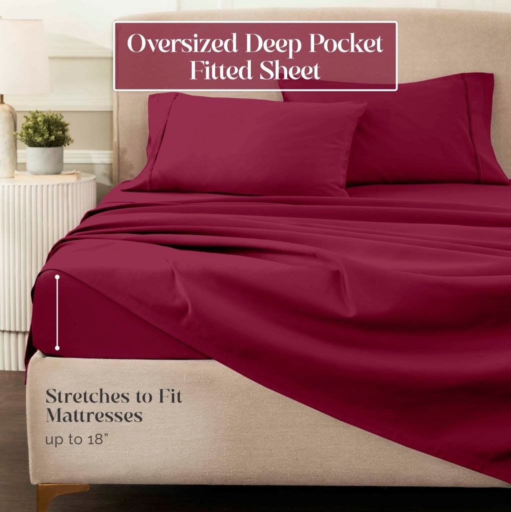 Egyptian Cotton 1200 Thread Count Eco-Friendly Solid Sheet Set