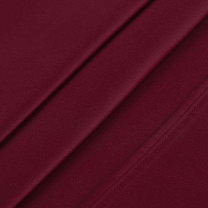 400 Thread Count Egyptian Cotton Solid Deep Pocket Sheet Set - Burgundy