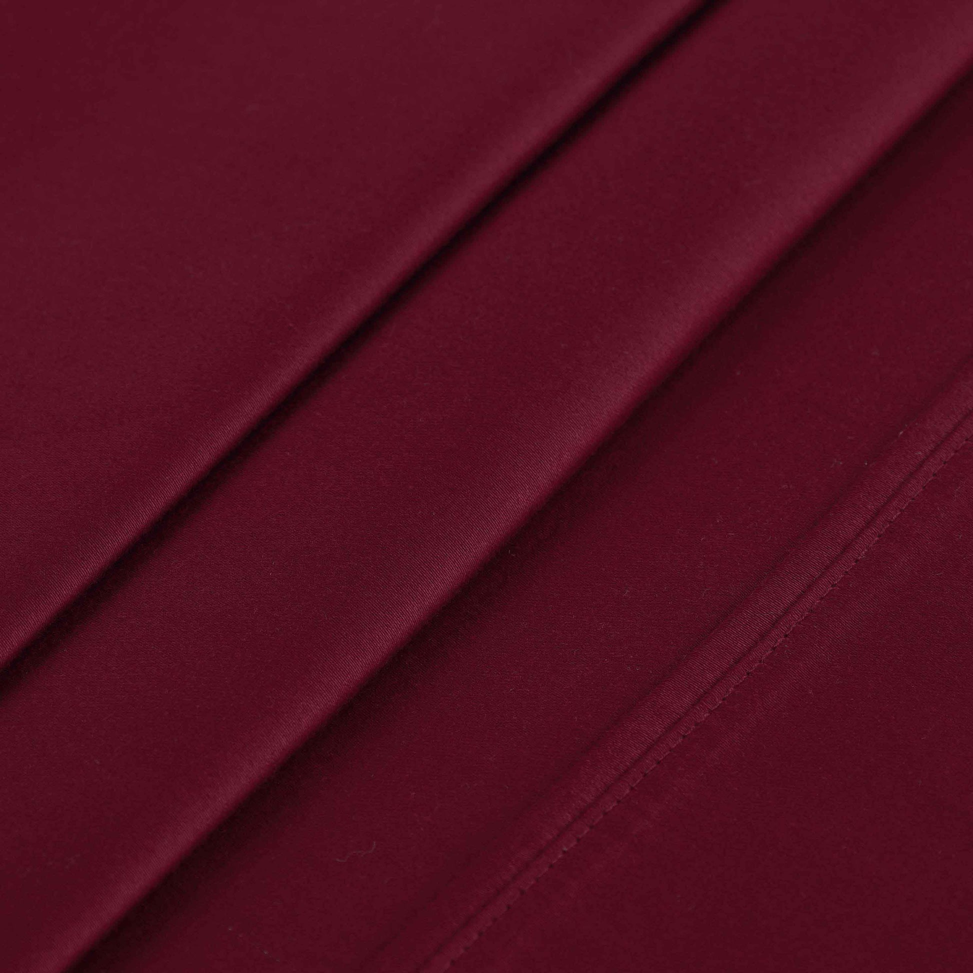 Egyptian Cotton 400 Thread Count Solid Deep Pocket Sheet Set - Burgundy