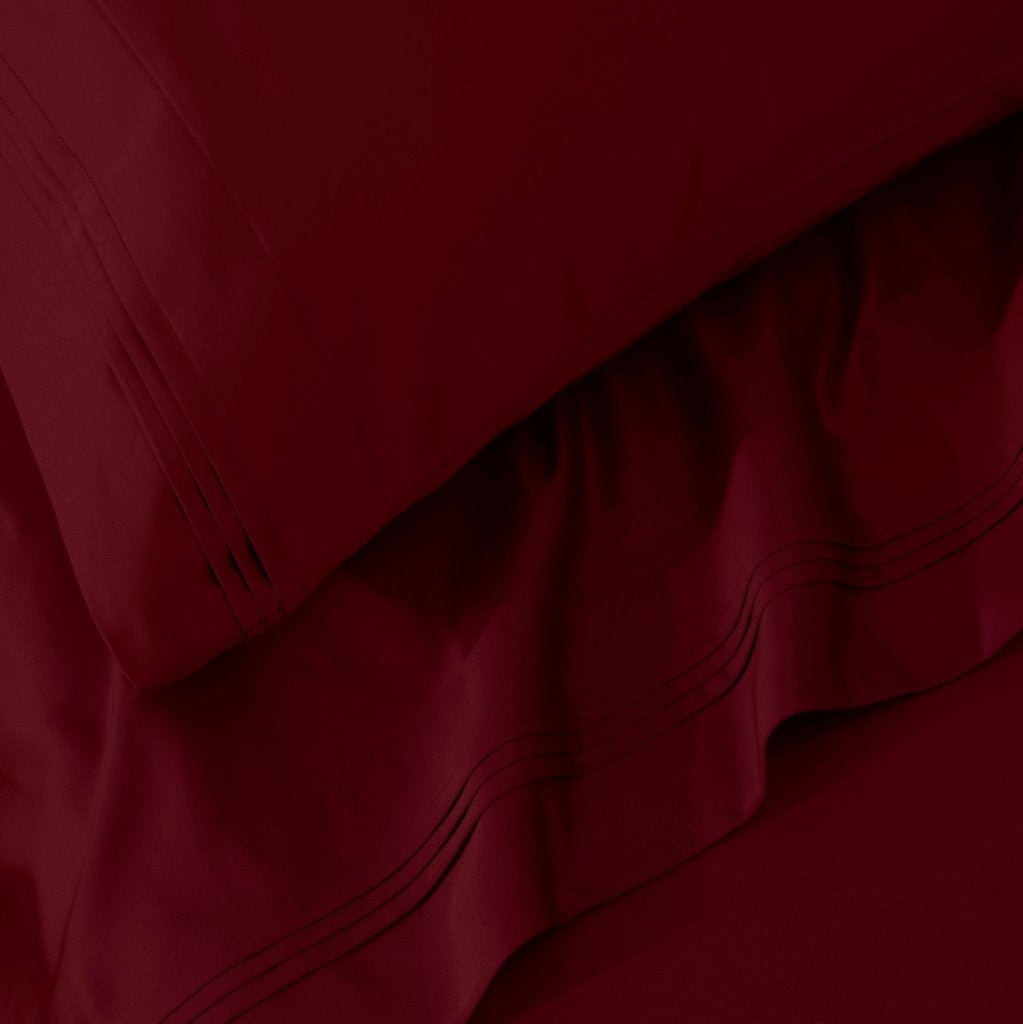 Egyptian Cotton 1000 Thread Count Solid Sheet Set Olympic Queen