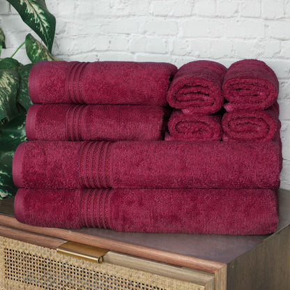 Egyptian Cotton Highly Absorbent Solid Ultra Soft Towel Set Collection