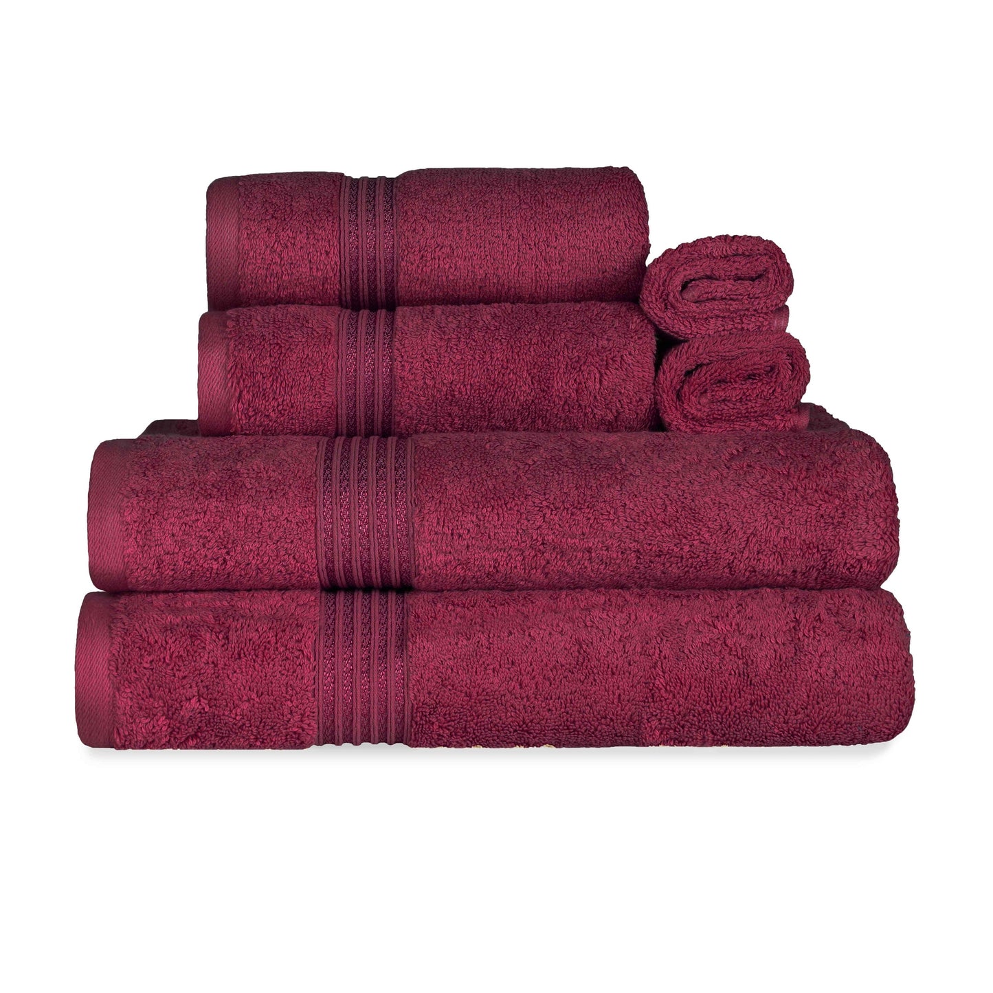 Egyptian Cotton Highly Absorbent Solid Ultra Soft Towel Set Collection