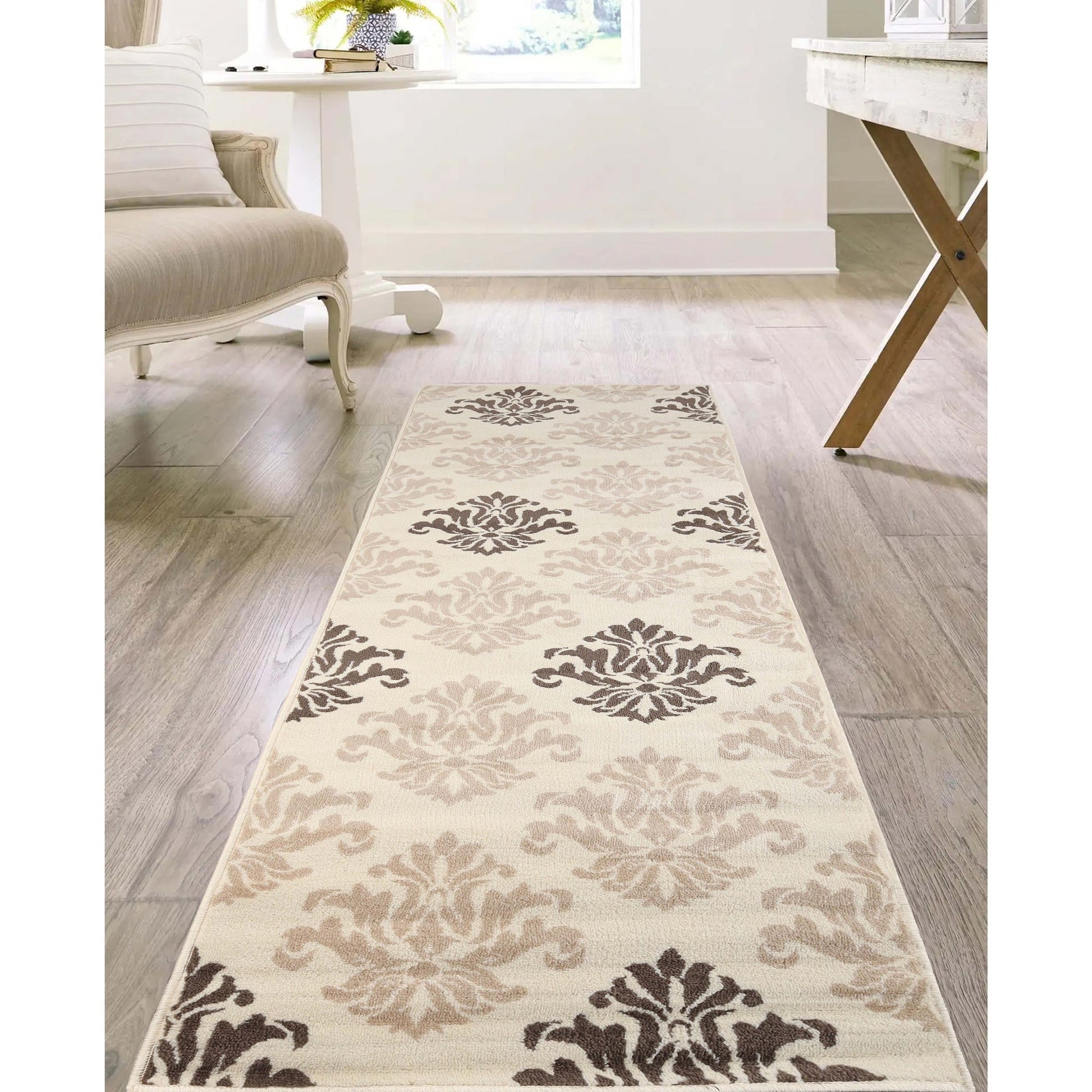 Superior Casper Damask Floral Area Rug - Multi-Color