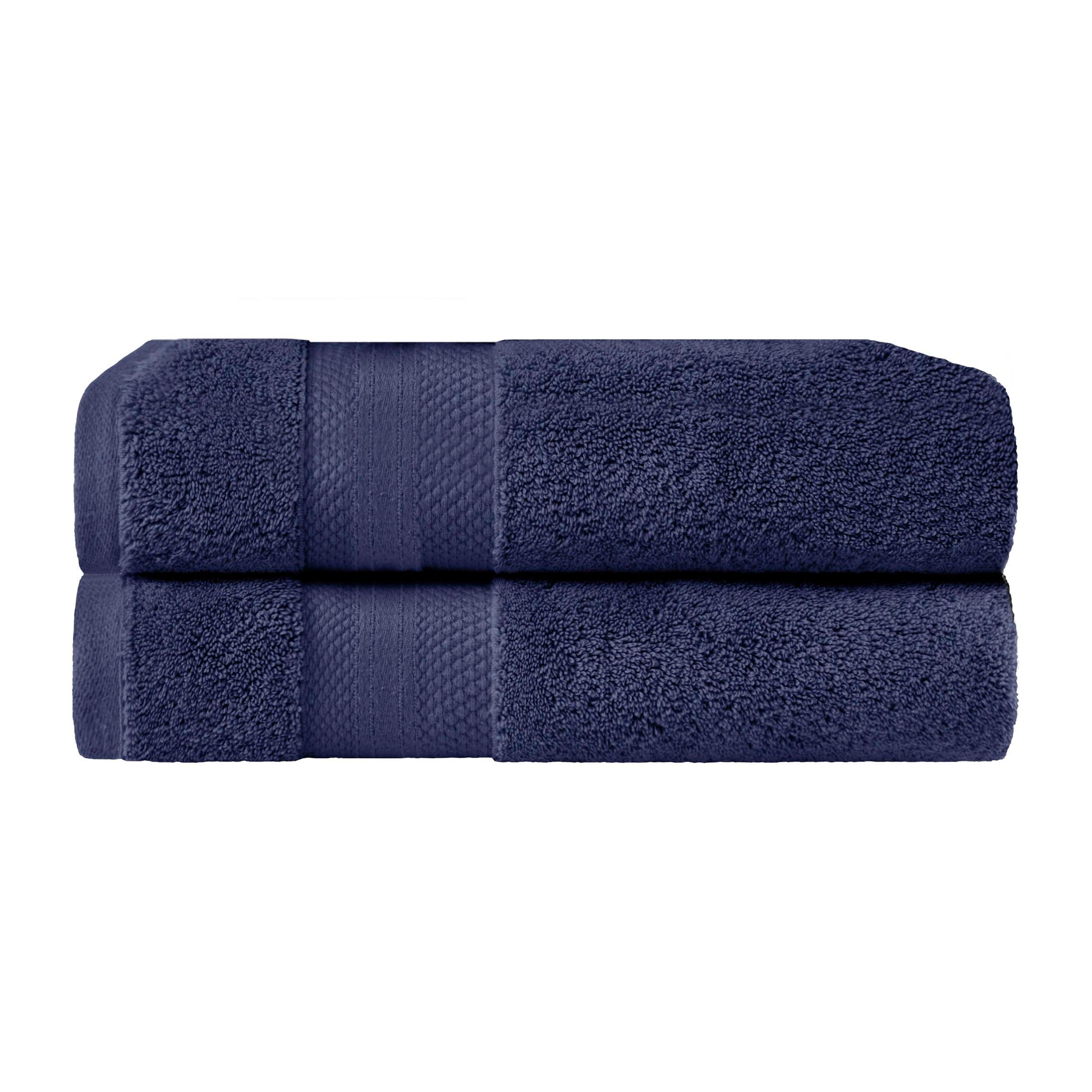 Superior Premium Turkish-Cotton Assorted Towel Set - Crown Blue
