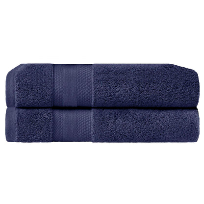 Superior Premium Turkish-Cotton Assorted Towel Set - Crown Blue