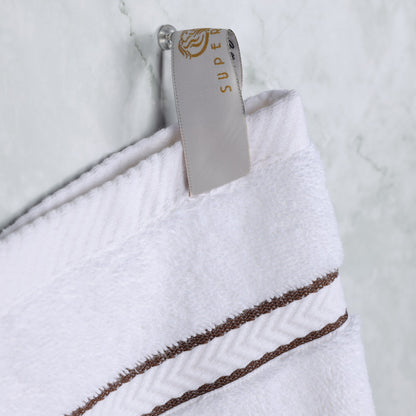 Ultra Plush Turkish Cotton Super Absorbent Solid 2-Piece Bath Sheet Set - Chocolate