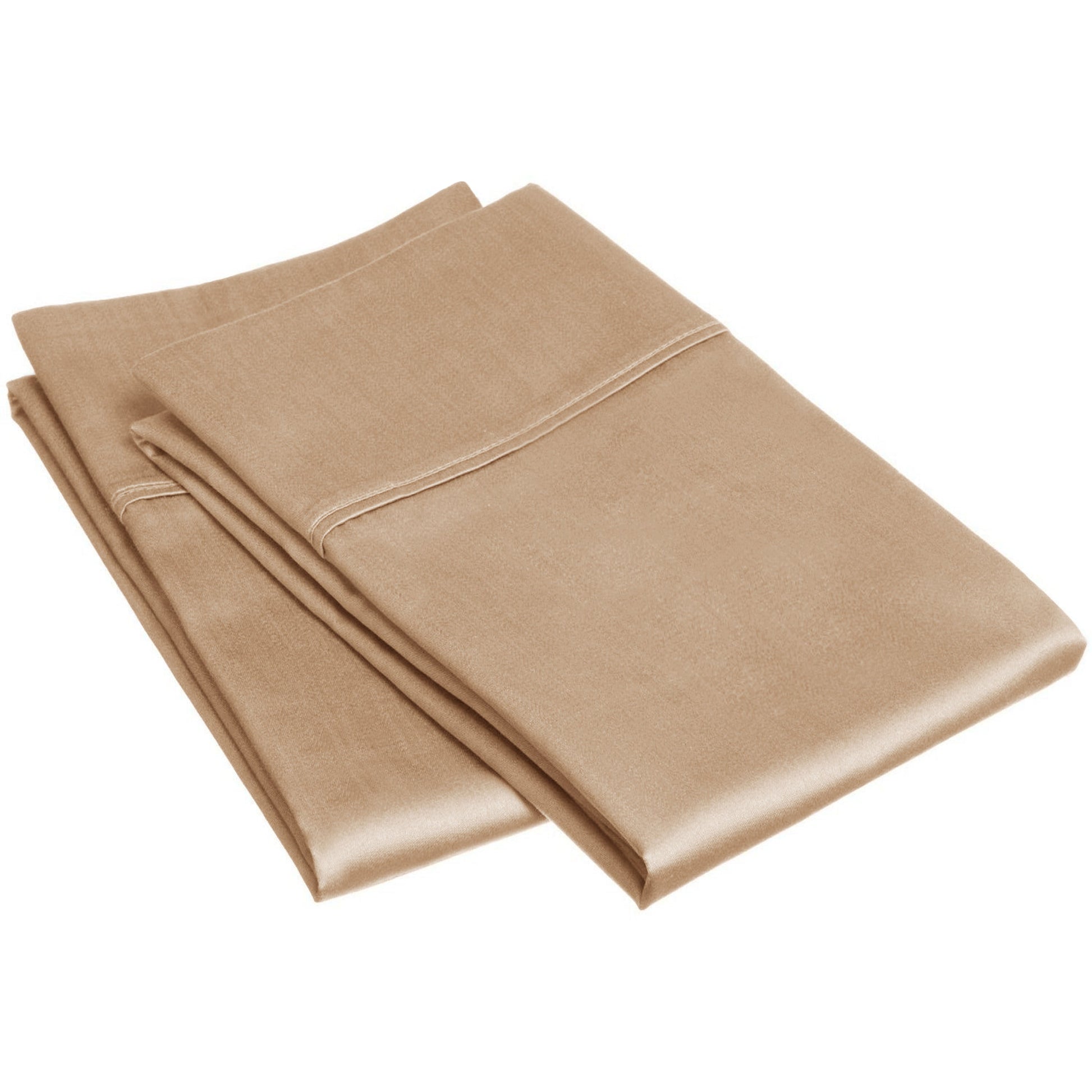 Superior Egyptian Cotton 300 Thread Count Solid Pillowcase Set - Beige