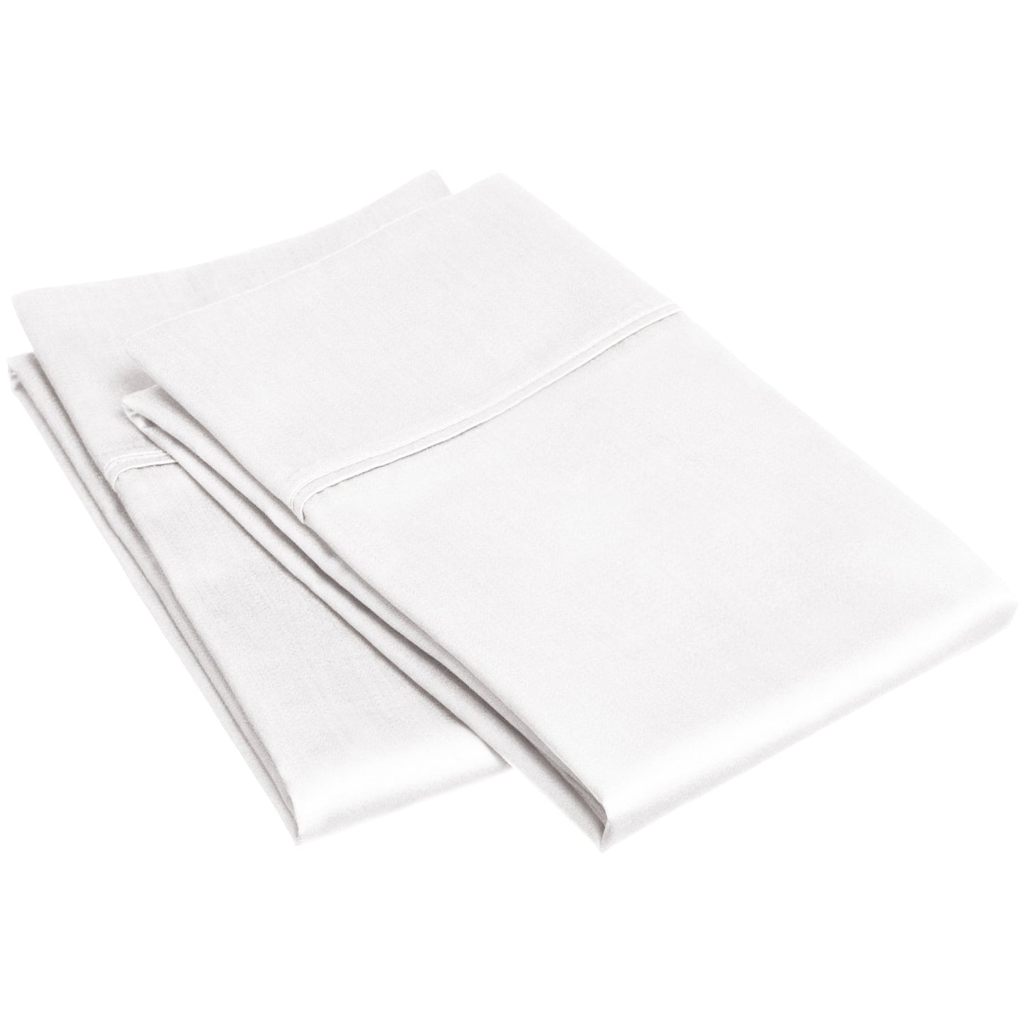 Superior Egyptian Cotton 300 Thread Count Solid Pillowcase Set - White