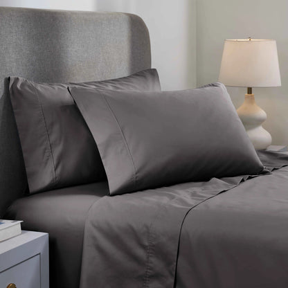 1000 Thread Count Cotton Blend Solid Deep Pocket Bed Sheet Set