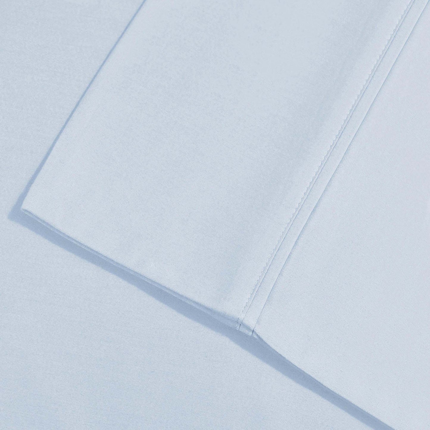 Superior Solid Deep Pocket Cotton Blend Bed Sheet Set - Blue