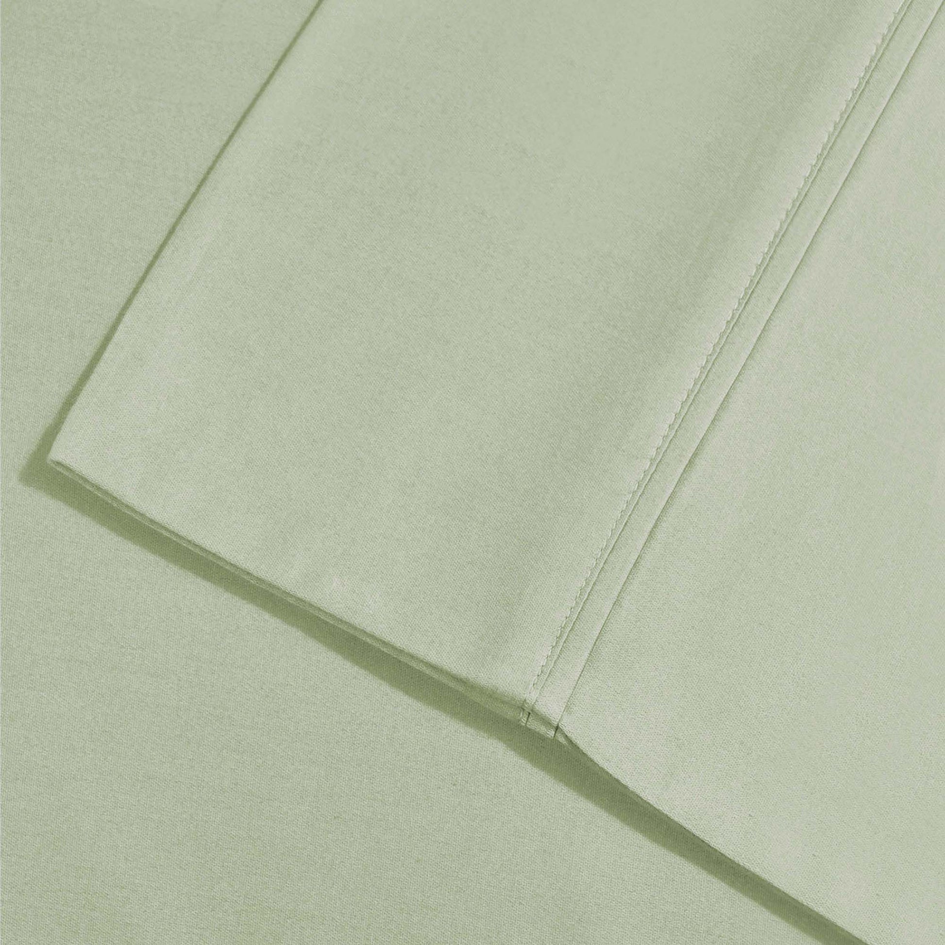 Superior Solid Deep Pocket Cotton Blend Bed Sheet Set - Green